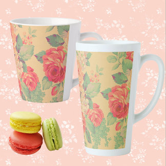 Shabby Chic Vintage Rose Bläschen Milchtasse
