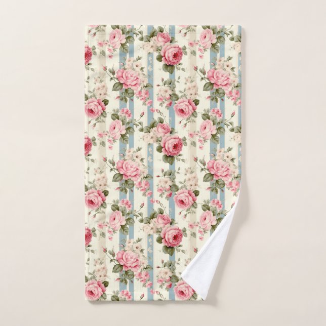 Shabby Chic Vintage Rose Handtuch (Handtuch)