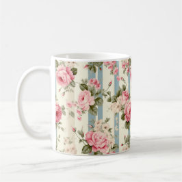 Shabby Chic Vintage Rose Kaffeetasse