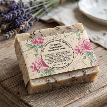 Shabby Chic Vintage Seifenbanderolle