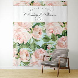 Shabby Chic Wedding Backdrop Foto Stand Wandteppich