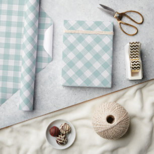 Shabby Chic Weißes Licht Meeresschaum Blau Grün Gi Geschenkpapier