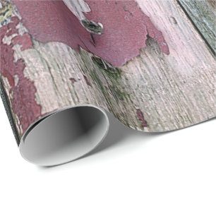 Shabby Chic Wood Abstrakt Geschenkpapier