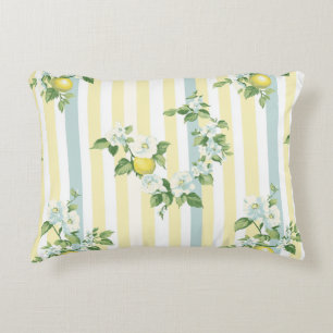 Shabby Chic Zitronen Blumen Serie Design #11 Dekokissen