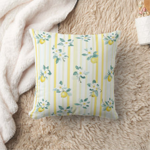 Shabby Chic Zitronen Blumen Serie Design #12 Kissen