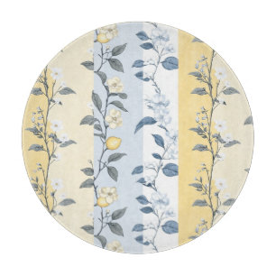 Shabby Chic Zitronen Blumen Serie Design #9 Schneidebrett