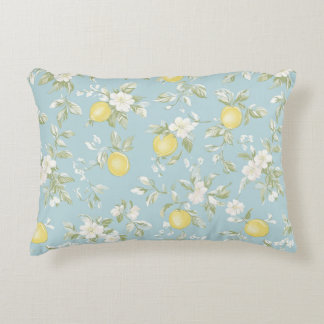 Shabby Chic Zitronen Blumenreihe Design #5 Dekokissen