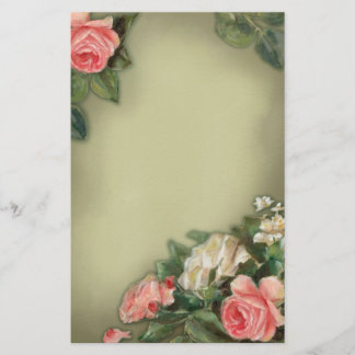Shabby Chicart-Rosen Briefpapier