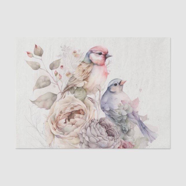 Shabby Chicen und Blume Seidenpapier (Vorderseite)