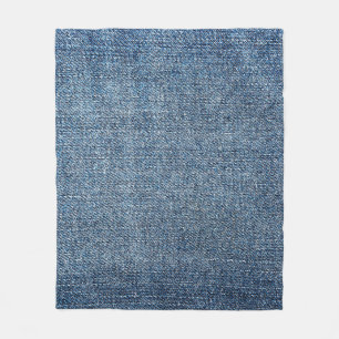 Shabby Denim Textur für Hintergrund. Blue Jeans Fleecedecke