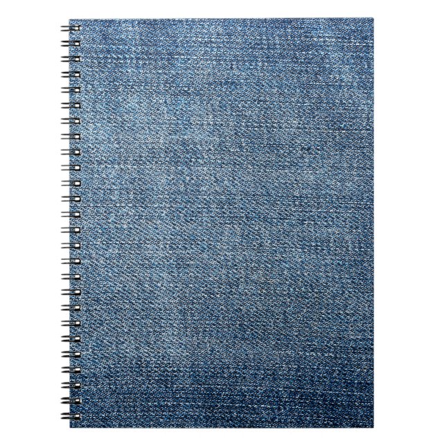 Shabby Denim Textur für Hintergrund. Blue Jeans Notizblock (Vorderseite)