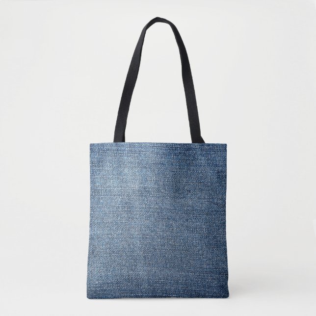 Shabby Denim Textur für Hintergrund. Blue Jeans Tasche (Vorderseite)