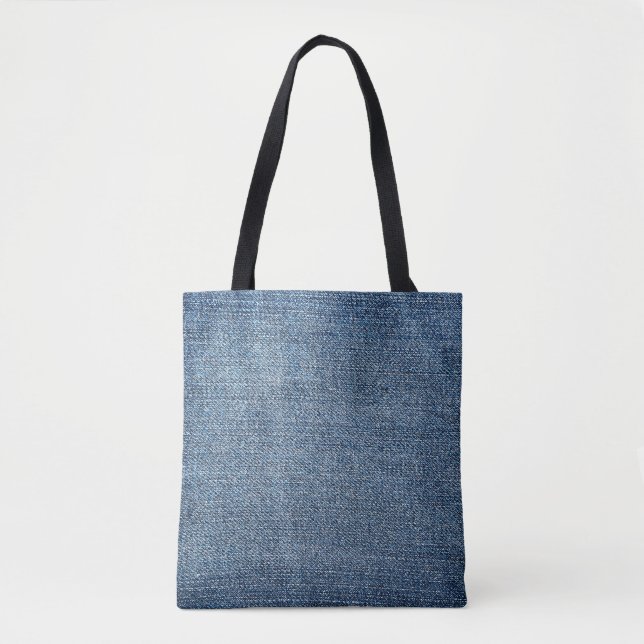 Shabby Denim Textur für Hintergrund. Blue Jeans Tasche (Vorderseite)