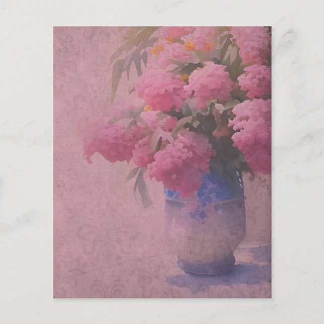 Shabby Floral & Damask Scrapbook Paper (Vorderseite)