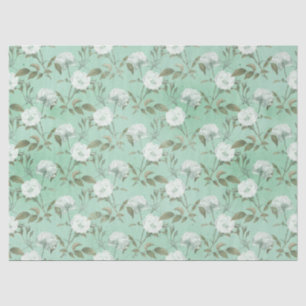 Shabby Floral Mint Series Design 14 Seidenpapier
