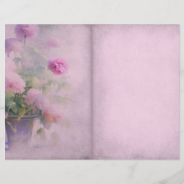 Shabby Pink Floral Journal Page