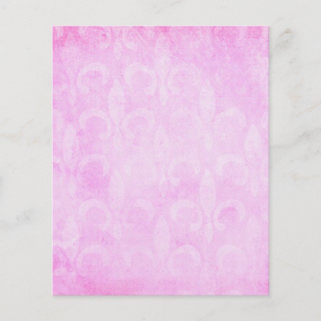 Shabby Pink Lilie Scrapbook Paper (Vorderseite)