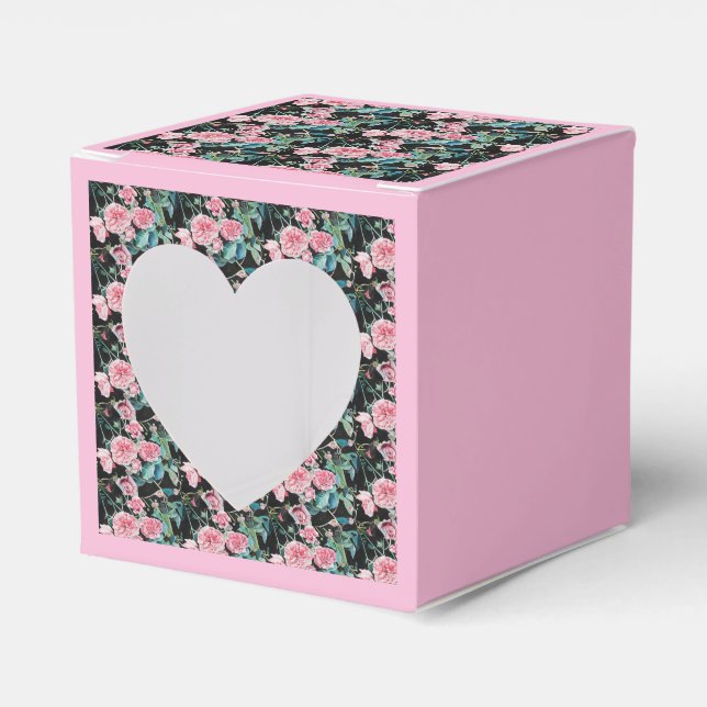 Shabby Pink Rose Blumenkohl Tee Party Kuchen Gefal Geschenkschachtel (Vorderseite)