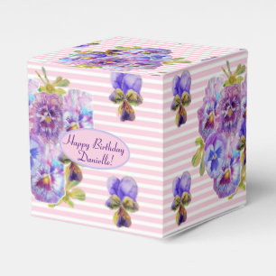 Shabby Pink Rose Floral Tee Party Lila Gefallen Geschenkschachtel