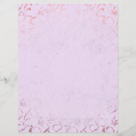 Shabby Pink & Rose Gold Scrapbook Paper