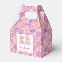 Shabby Pink Roses Tea Party Babydusche Geschenkschachtel