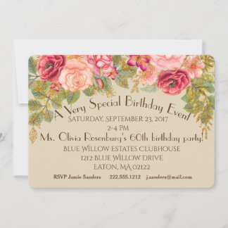 Shabby Rose Extravagante Veranstaltungseinladungen Einladung