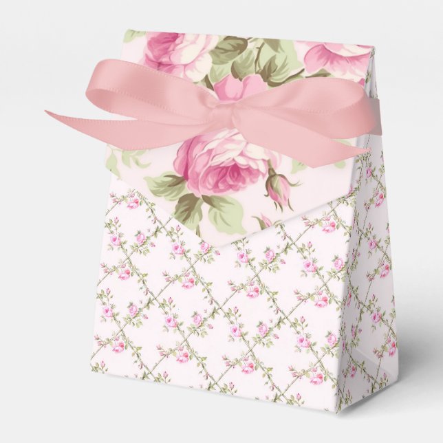 Shabby Rose Garden Hütte Geschenkschachtel (Vorderseite)
