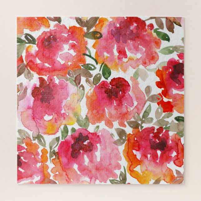 Shabby-rote Rosen, nahtloses Muster. (Vertikal)