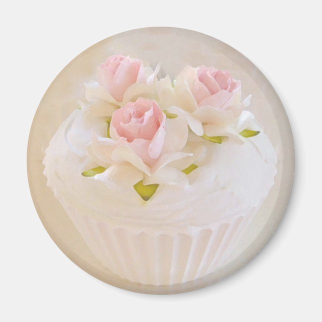 Shabby Vintag Style Cupcake Magnet (Vorne)