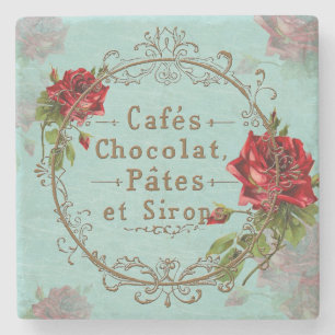 Shabby Vintage Rose - Untersetzer