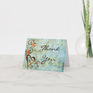 ShabbyChic Vintag Danke-Card Dankeskarte