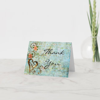 ShabbyChic Vintage Danke Karte