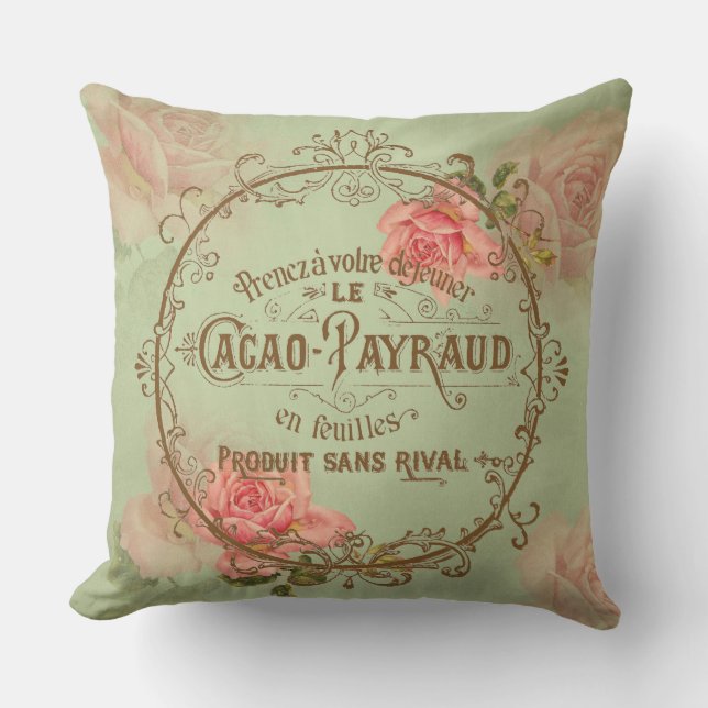ShabbyVintageRoses3 - Pillow Kissen (Vorderseite)