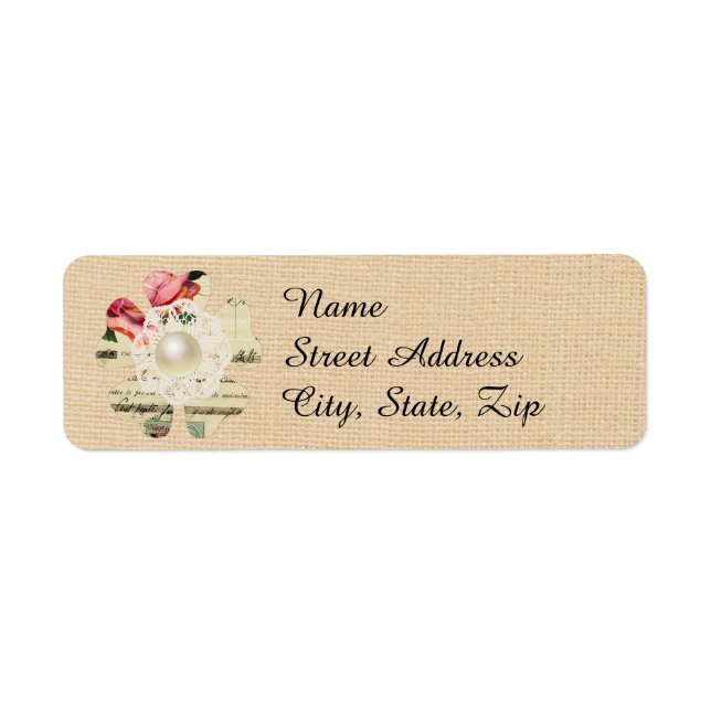 Shaby Chic Mailing Labe (Vorne)