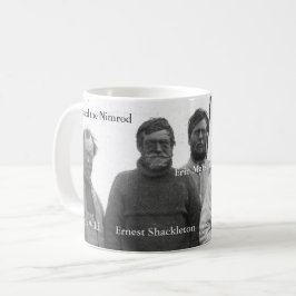 Shackleton und Crew im antarktischen Nimrodbild Kaffeetasse