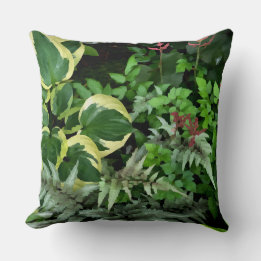 Shade Garden Throw Kissen