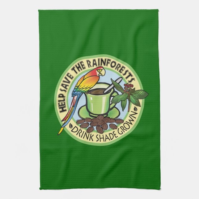 Shade Grown-Kaffee Handtuch (Vertikal)