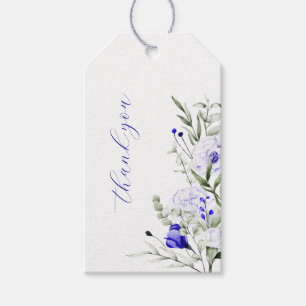 Shade of Royal Blue Ivory Blumenhochzeit Vielen Da Geschenkanhänger