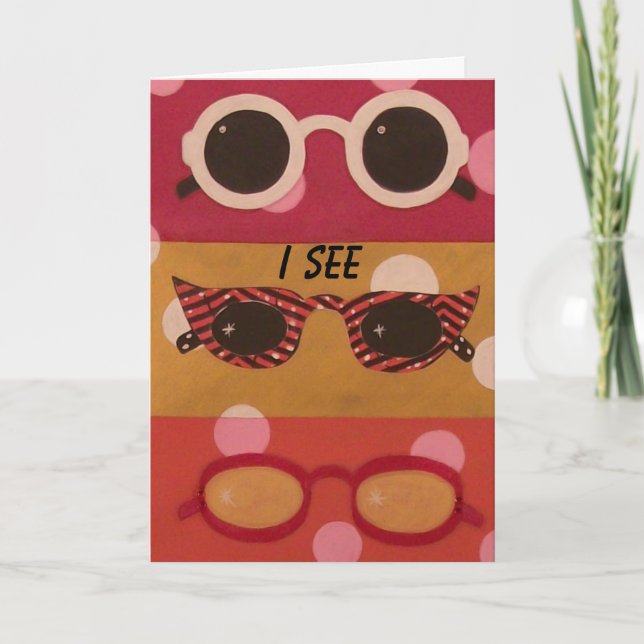 Shade Shapes Lunettes de soleil Carte Anniversaire (Devant)