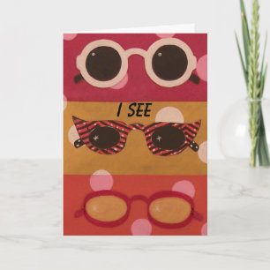 Shade Shapes Lunettes de soleil Carte Anniversaire