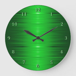 Shaded Emerald Green Wall Clock Große Wanduhr