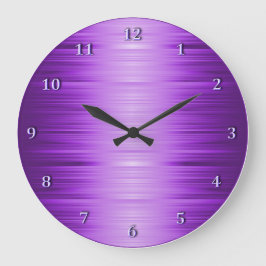 Shaded Purple Violet Lavender Wall Clock Große Wanduhr