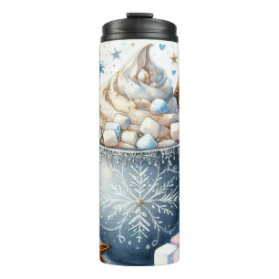 SHADES BLUE WINTER FERIENURLAUB HOT CHOCOLATE CUP THERMOSBECHER