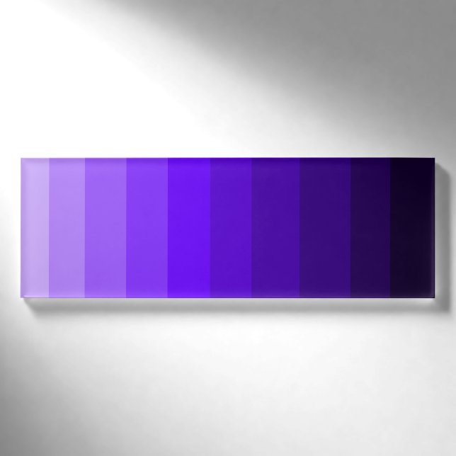 Shades der Lila Namensmarke Namenschild (Vorderseite)