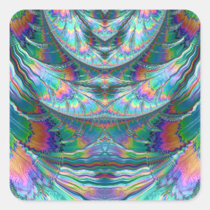 ~ Shades Glossy PASTEL 3D ~ Quadratischer Aufkleber