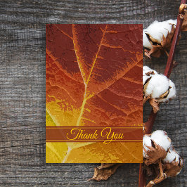 Shades Herbstleaf Vielen Dank Anmerkungen - flach Einladung