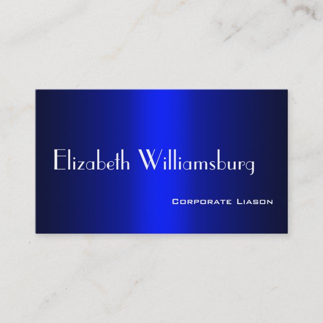 Shades of Blue Beruflich Standard Business Card Visitenkarte (Vorderseite)