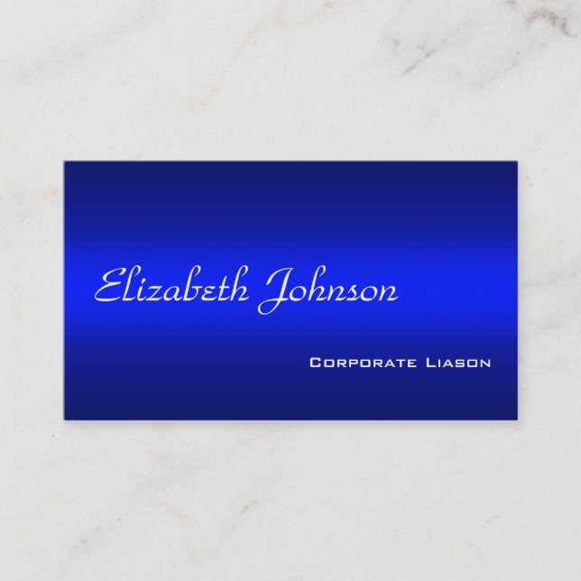 Shades of Blue Beruflich Standard Business Card Visitenkarte (Vorderseite)