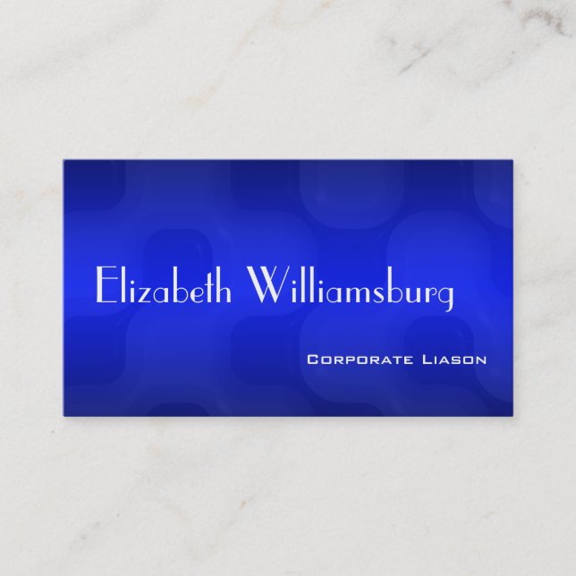 Shades of Blue Beruflich Standard Business Card Visitenkarte (Vorderseite)