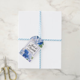 Shades of Blue Florals Geschenkanhänger